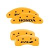 MGP 4 Caliper Covers Engraved Front Honda Engraved Rear CR-Z Yellow finish black ch thumbnail 8
