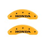 MGP 4 Caliper Covers Engraved Front Honda Engraved Rear H Logo Yellow finish black ch thumbnail 7