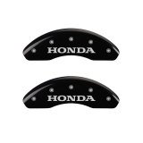 MGP 4 Caliper Covers Engraved Front & Rear Honda Black finish silver ch thumbnail 6
