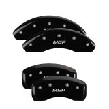 MGP 4 Caliper Covers Engraved Front & Rear MGP Black finish silver ch thumbnail 3