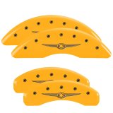 MGP 4 Caliper Covers Engraved Front & Rear MGP Yellow finish black ch thumbnail 5
