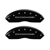 MGP 4 Caliper Covers Engraved Front & Rear With out stripes/Dodge Black finish silver ch thumbnail 1