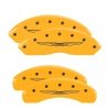 MGP 4 Caliper Covers Engraved Front & Rear Style 2/Chrysler Wing Yellow finish black ch thumbnail 8