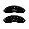 MGP Front set 2 Caliper Covers Engraved Front Oval logo/Ford Black finish silver ch thumbnail 5