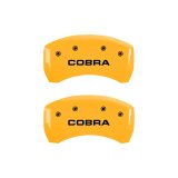 MGP Rear set 2 Caliper Covers Engraved Rear GT350 Shelby & Cobra Black finish silver ch thumbnail 8