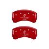 MGP Rear set 2 Caliper Covers Engraved Rear GT350 Shelby & Cobra Red finish silver ch thumbnail 7