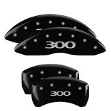 MGP 4 Caliper Covers Engraved Front & Rear 300 Black finish silver ch thumbnail 1