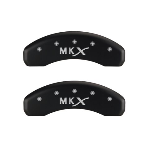 MGP 4 Caliper Covers Engraved Front Lincoln Engraved Rear MKX Red finish silver ch thumbnail 9