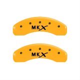 MGP 4 Caliper Covers Engraved Front Lincoln Engraved Rear MKX Yellow finish black ch thumbnail 2