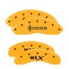 MGP 4 Caliper Covers Engraved Front Lincoln Engraved Rear MKX Yellow finish black ch thumbnail 8