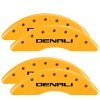 MGP 4 Caliper Covers Engraved Front & Rear Denali Yellow finish black ch thumbnail 7