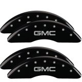 MGP 4 Caliper Covers Engraved Front & Rear GMC Black finish silver ch thumbnail 2