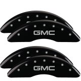 MGP 4 Caliper Covers Engraved Front & Rear GMC Black finish silver ch thumbnail 6