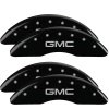 MGP 4 Caliper Covers Engraved Front & Rear GMC Black finish silver ch thumbnail 7