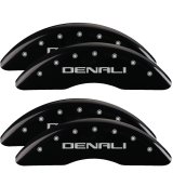 MGP 4 Caliper Covers Engraved Front & Rear Denali Black finish silver ch thumbnail 3
