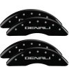 MGP 4 Caliper Covers Engraved Front & Rear Denali Black finish silver ch thumbnail 7
