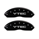 MGP 4 Caliper Covers Engraved Front & Rear Vtech Black finish silver ch thumbnail 1