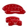 MGP 4 Caliper Covers Engraved Front Honda Engraved Rear H Logo Red finish silver ch thumbnail 8