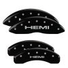 MGP 4 Caliper Covers Engraved Front & Rear Hemi Black finish silver ch thumbnail 8
