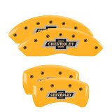 MGP 4 Caliper Covers Engraved Front & Rear RAM Yellow finish black ch thumbnail 6