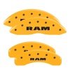 MGP 4 Caliper Covers Engraved Front & Rear RAM Yellow finish black ch thumbnail 8
