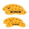 MGP 4 Caliper Covers Engraved Front & Rear Edge Yellow finish black ch thumbnail 8