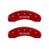 MGP 4 Caliper Covers Engraved Front & Rear Edge Yellow finish black ch thumbnail 9