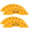 MGP 4 Caliper Covers Engraved Front & Rear Bowtie Yellow finish black ch thumbnail 8