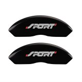 MGP 4 Caliper Covers Engraved Front & Rear No bolts/Sport Black finish silver ch thumbnail 2
