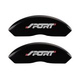 MGP 4 Caliper Covers Engraved Front & Rear No bolts/Sport Black finish silver ch thumbnail 4