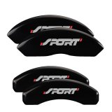 MGP 4 Caliper Covers Engraved Front & Rear No bolts/Sport Black finish silver ch thumbnail 7