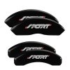 MGP 4 Caliper Covers Engraved Front & Rear No bolts/Sport Black finish silver ch thumbnail 8
