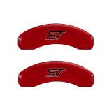 MGP 4 Caliper Covers Engraved Front & Rear No bolts/ST Red finish silver ch thumbnail 1