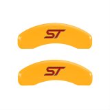 MGP 4 Caliper Covers Engraved Front & Rear No bolts/ST Yellow finish black ch thumbnail 2