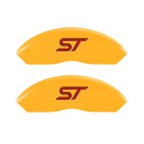 MGP 4 Caliper Covers Engraved Front & Rear No bolts/ST Yellow finish black ch thumbnail 7