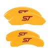 MGP 4 Caliper Covers Engraved Front & Rear No bolts/ST Yellow finish black ch thumbnail 8