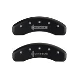 MGP 4 Caliper Covers Engraved Front & Rear Lincoln Red finish silver ch thumbnail 9