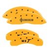 MGP 4 Caliper Covers Engraved Front Lincoln Engraved Rear MKT Yellow finish black ch thumbnail 9