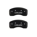 MGP 4 Caliper Covers Engraved Front & Rear Cruze Red finish silver ch thumbnail 7