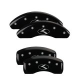 MGP 4 Caliper Covers Engraved Front & Rear Circle K/Kia Black finish silver ch thumbnail 5