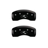 MGP 4 Caliper Covers Engraved Front & Rear Circle K/Kia Black finish silver ch thumbnail 9