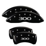 MGP 4 Caliper Covers Engraved Front & Rear 300 Black finish silver ch thumbnail 3
