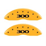 MGP 4 Caliper Covers Engraved Front & Rear 300 Yellow finish black ch thumbnail 1