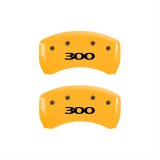 MGP 4 Caliper Covers Engraved Front & Rear 300 Yellow finish black ch thumbnail 2