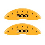MGP 4 Caliper Covers Engraved Front & Rear 300 Yellow finish black ch thumbnail 5
