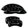 MGP 4 Caliper Covers Engraved Front & Rear With stripes/Charger Black finish silver ch thumbnail 8