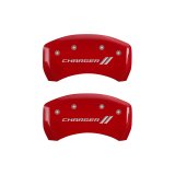 MGP 4 Caliper Covers Engraved Front & Rear With stripes/Charger Yellow finish black ch thumbnail 9