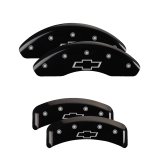 MGP 4 Caliper Covers Engraved Front Charger Engraved Rear RT Yellow finish black ch thumbnail 7