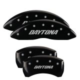 MGP 4 Caliper Covers Engraved Front & Rear Daytona Black finish silver ch thumbnail 2