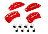 MGP 4 Caliper Covers Engraved Front & Rear MOPAR Red finish silver ch thumbnail 8